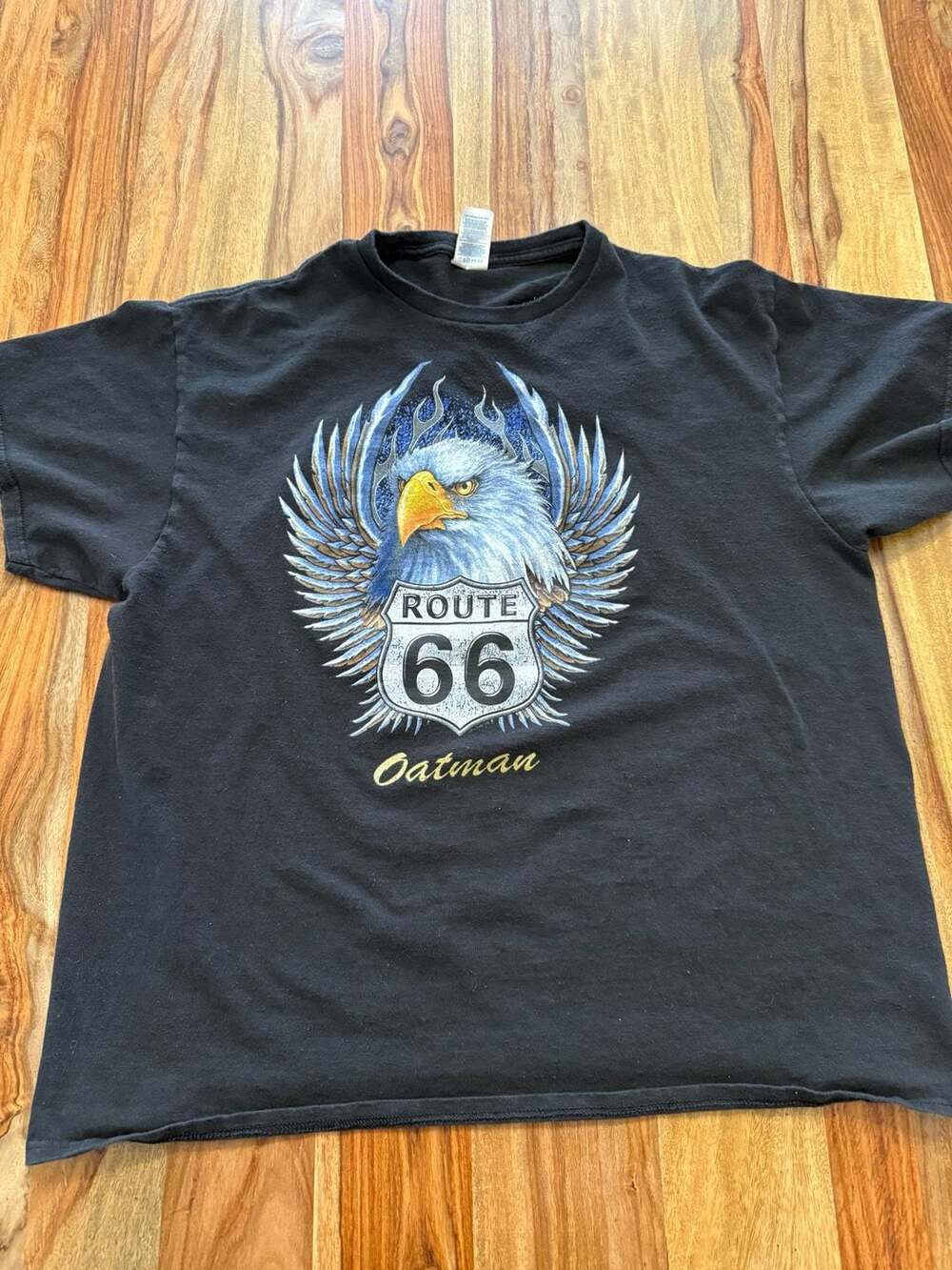Route 66 Oatman Eagle Graphic T-Shirt Black Size XL